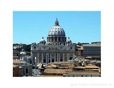 DKee Jigsaw. Puzzle 1000 Stück Jigsaws Petersdom Stichsäge Petersplatz Vatikanstadt for Kinder Erwachsene Festival-Geschenk