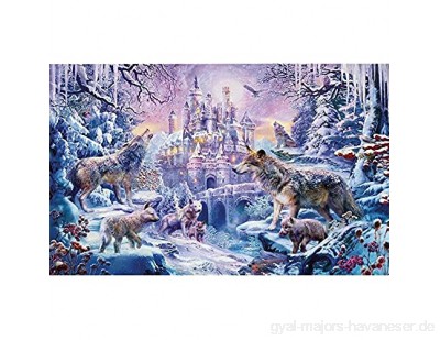 Fass Koco Puzzle for Erwachsene 1000 Stück DIY Holzpuzzle Kits Geschenk for Kinder 75x50cm Home Decoration (Color : Wolf)