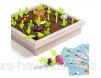 foshan Cgration Rettich zusammenpassendes Gedächtnisspiel Holzbausteine Kinderspielzeug Früherziehungsspielzeug für Kleinkinder Babys Jungen und Mädchen