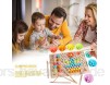 Holzspielzeug für Kinder Angelspiel Clip Bead Game Matching Game Spielzeugset Nagelbrett Perlen Set Geeignet zum Lernen von Spielzeug für Jungen und Mädchen über 2 Jahre