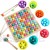 Lsqdwy Puzzle Magic Schachspielzeug Rainbow Ball Elimination Brettspiel Logisches Denken Rainbow Ball Educational Interaction Matching Game für Kinder und Erwachsene