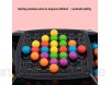 Pepional Holz Clip Beads Brettspiel Montessori Pädagogisches Holzspielzeug - Clip Perlen Spiel Puzzle Board - Holz Clip Perlen Regenbogen Spielzeug - Matching Game Memory Toy - Puzzle Brettspiel