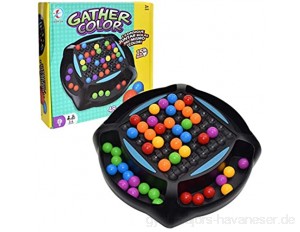 perfecthome Rainbow Bead Game Regenbogenperlen-Spiel mit 48 Stück farbigen Perlen Matching-Spiel Schachbrett Eltern-Kind-Interaktion Spielzeug Multiplayer-Spiele für Kinder Jungen Mädchen Special