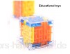 rongweiwang Maze Magic Cube 3D-Kunststoff-Labyrinth Spielzeug 3D-Labyrinth-Spiel Toy 720 Grad drehend Educational Kinder Spielzeug