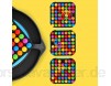 Suszian Regenbogenball-Spiel Regenbogenball-Eliminierungsspiel Regenbogenball-Matching-Spiel Schachbrett Pädagogisches Puzzle-Spielzeug Interaktion Desktop-Spielzeug für Kinder lustiger Wettbewerb