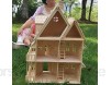 URNOFHW Holz Miniatur Puppenstuben DIY Puppenhaus zusammengebaut Educational Rollenspiel Spielzeug 3D Stereo Puzzlespielhaus for Kinder Mädchen