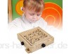 Wood.L 3D Mini Wooden Labyrinth Large Maze Spiel Mit 25 Löchern Für 6 Jahre Und Älter Interaktives Desktop-Balancierspiel Für Kinder Und Erwachsene
