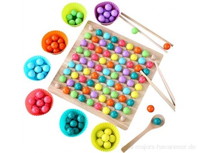 XZMAN Bead Elimination Brettspiel Holz Peg Board Beads Spiel Rainbow Ball Spiel Spielzeug Buntes Puzzle Magic Chess Toy Dots Shuttle Beads Brettspiele Spielzeug Für Mädchen Und Jungen