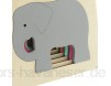 5 Schichte Holzpuzzle Steckpuzzle Sortierspiel Stapelspiel Montessori Spielzeug für Kinder ab 3 Jahre Alt - Elefant