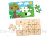 Baker Ross Puzzles aus Holz (8 Stück) – Blanko-Puzzleteile für Kinder zum Verzieren