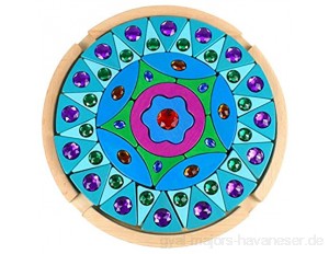 Earthily Holzpuzzles Mandala Puzzle Bausteine Pädagogisches Spielzeug Geschenk für Kinder