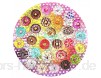 Funnli Holzpuzzles für Erwachsene und Kinder Donut Holz Puzzle puzzleteile aus Lebensmittel 204 Stück Spiele zur Intellektuellen Entwicklun M-25*25cm (9.8×9.8in)