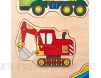 goki 57901 - Einlegepuzzle - Baufahrzeuge
