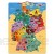 Janod Holz-Magnetkarte von Deutschland 79 Teile J05477