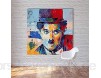 KELDOG Charlie Chaplin Puzzles Holzpuzzle 1000 Stück Moderne abstrakte Pop-Art Puzzlespiele zusammenbauen Klassische Kunst einzigartige Geschenkpuzzles