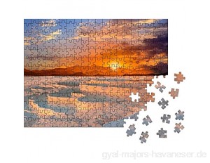 Klassische Puzzle Erwachsene Holzpuzzle schöner Sonnenaufgang und natürliche Travertin-Pools und Terrassen Pamukkale Türkei Puzzle Panorama Art DIY Leisure Game -1000 teile