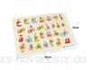 Lankater 1pcs Kinder Frühe Pädagogische Holzpuzzle Alphabet Arabisch Greifplatte Brett Spielzeug Preschool Gift