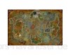 LZQZJD® 5000 Holzpuzzles Für Erwachsene World of Warcraft-Kartenpuzzles Ölgemälde Für Hegemoniekarten Wohnzimmerdekoration Schlafzimmer Spielzeug Für Familien