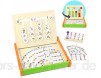 Symiu Montessori Spielzeug Holzspielzeug Kinder Steckspiel Holzpuzzle Logikspiele Tiere mit Farbe 16 Holzblock Sortieren mit 18 Karten Geschenke Lernspiele für Jungen Mädchen ab 3 4 5 6 Jahren