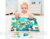 TOP BRIGHT 100-teilige Holzpuzzles für Kinder im Alter von 3 4 5 Jahren Sea World Kleinkindpuzzles für 3 4 5-jährige Kinder