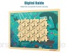 TOP BRIGHT 100-teilige Holzpuzzles für Kinder im Alter von 3 4 5 Jahren Sea World Kleinkindpuzzles für 3 4 5-jährige Kinder