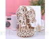 UGUTER 3D Holzpuzzle Riesenrad drehen DIY handmontierte kreative Geschenkbox Musikmodell