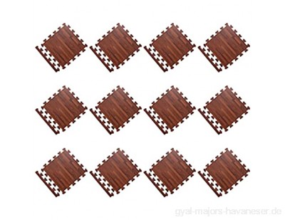 12 Stück Puzzlematte Kinderspielteppich Krabbelteppich Spielmatte Kinder Praktisches zubehör Schaumstoffmatte