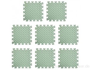 8 Stück Puzzlematte Spielmatte Schaumstoffmatte Kinderteppich Gymnastikmatte Kinderspielteppich