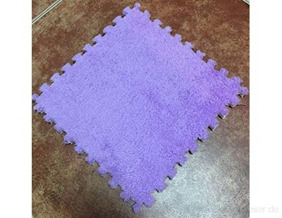 LNSGA 30 cm Eva Foam Baby PlayMat Plüsch Spiel Matte Puzzle Split Gelenkboden Teppich Gym Toys Für Kinder Kinder Weiche Matte10pcs (Color : Purple)