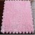 LNSGA 6 stücke Weiche Eva Foam Velveteen Puzzle Baby Spielmatte Übung Bodenmatte-30x30cm (Color : Pink)