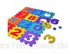 XKMY Schaumstoff-Spielmatte 36 Stück EVA-Kinder-Puzzle-Matte mit digitalem Buchstaben pädagogischer Schaum kältebeständig umweltfreundlich zum Krabbeln und Klettern (Farbe: rot)