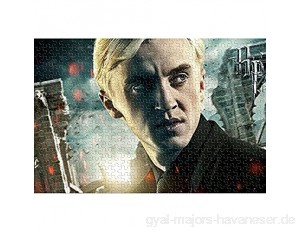ABUKJM Klassische Puzzles 1000 Teile Harry Potter and Draco Malfoy Erwachsene Kreative Puzzle Movie Character Poster einzigartiges Puzzlespiel Home Decorations and Gifts 38x26cm