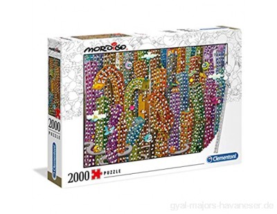 Clementoni 32565 Mordillo Der Dschungel – Puzzle 2000 Teile High Quality Collection buntes Legespiel für die ganze Familie Erwachsenenpuzzle ab 14 Jahren