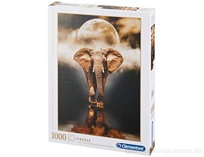 Clementoni 39416 Der Elefant – Puzzle 1000 Teile High Quality Collection Geschicklichkeitsspiel für die ganze Familie Erwachsenenpuzzle ab 14 Jahren