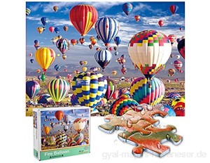Genhoo Puzzle 1000 Teile Erwachsene Heißluftballon Klassische Jigsaw Puzzle für Erwachsene Familie Geschicklichkeitsspiel Papppuzzles Lernspiele Puzzle Landschaft Impossible Marvel Puzzle Kinder