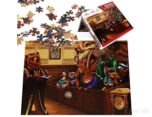 Puzzle 1000 Teile GUBOOM Puzzle Erwachsene Impossible Puzzle Klassische Puzzles Geschicklichkeitsspiel Familien Geschenk Denkspiele für Erwachsene Kinder (Farbe 1)