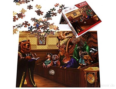 Puzzle 1000 Teile GUBOOM Puzzle Erwachsene Impossible Puzzle Klassische Puzzles Geschicklichkeitsspiel Familien Geschenk Denkspiele für Erwachsene Kinder (Farbe 1)