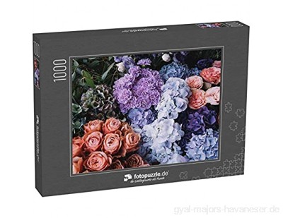 Puzzle 1000 Teile Wunderschön blühende Blumen (Rosen - Klassische Puzzle 1000 / 200 / 2000 Teile edle Motiv-Schachtel Fotopuzzle-Kollektion \'Flora\'