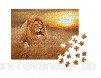 Puzzle 200 Teile Bild von Löwen im Gras - Klassische Puzzle mit edler Motiv-Schachtel Fotopuzzle-Kollektion \'Tiere\'