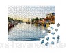 Puzzle 200 Teile Kanal mit Schiffen und Ostsee in Warnemünde Rostock Deutschland - Klassische Puzzle mit edler Motiv-Schachtel Fotopuzzle-Kollektion \'Deutschland\'