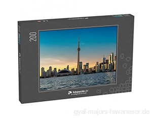 Puzzle 200 Teile Schöne Skyline von Toronto - Toronto Ontario Kanada - Klassische Puzzle mit edler Motiv-Schachtel Fotopuzzle-Kollektion 'Kanada'