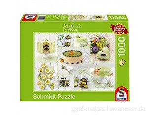 Schmidt Spiele Puzzle 59575 Frühlingsgrünes Kuchenbuffet Sweet Dreams Puzzle 1000 Teile