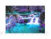 Ulmer Puzzleschmiede - Puzzle „Secret Place“ - Klassisches 1000 Teile Puzzle – Puzzlemotiv eines nächtlichen Wasserfall mit mysthisch leuchtenden Farben an einem verborgenen Ort in Asien