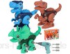 Dinosaurier Spielzeug für Kinder Dinosaurier Montage Spielzeug DIY Baustelle Spielzeug mit Elektroschrauber Tyrannosaurus Triceratops Velociraptor STEM Geschenk für Kinder Junge 4 5 6 7 8 9 Jahre Alt