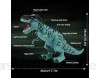 Elektrisches Dinosaurierspielzeug Realistisches T Rex Walking Figur Ei Legen Projektion Dinosaurier Modell mit Licht und Ton für Kinder Dinosaurier Spielzeug