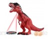 Enjoyyouselves Elektrisches Dinosaurierspielzeug Realistisches T Rex Walking Figur Ei Legen Projektion Dinosaurier Modell mit Licht und Ton für Kinder Dinosaurier Spielzeug