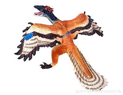 FLORMOON Dinosaurier Spielzeug - Realistisch Archaeopteryx Dinosaurier- Plastik Dinosaurier Figuren - Geburtstagstorte Dekoration Partyzubehör für Kinder(Kleine Größe)