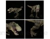 FTVOGUE Jura-Welt-Simulation gehender Tyrannosaurus Rex Hohe Simulation PVC Kunststoff Tier Dinosaurier Spielzeug Modell Kinder Kinder Geschenk Home Office Display