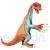 JOKFEICE Dinosaurier Spielzeug Realistische Therizinosaurus Tier Figuren Wissenschaft Projekt Kuchen Topper frühen Pädagogisches Spielzeug Geburtstag Weihnachten Geschenk für Kleinkinder(Rot)