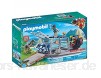 Playmobil 9429 - Basecamp mit T-Rex Spiel & 9433 - Propellerboot mit Dinokäfig Spiel
